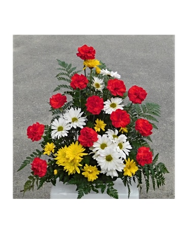 Simple Tribute Flower Arrangement